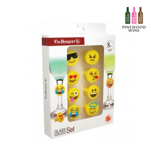 Vin Bouquet - Emoji Glass Markers - Pinewood Wine