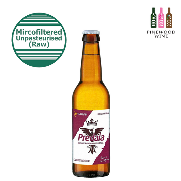 Melchiori Predaia Microfiltered / Not Pasteurised Beer (4.7% alc.) 330ml x 24