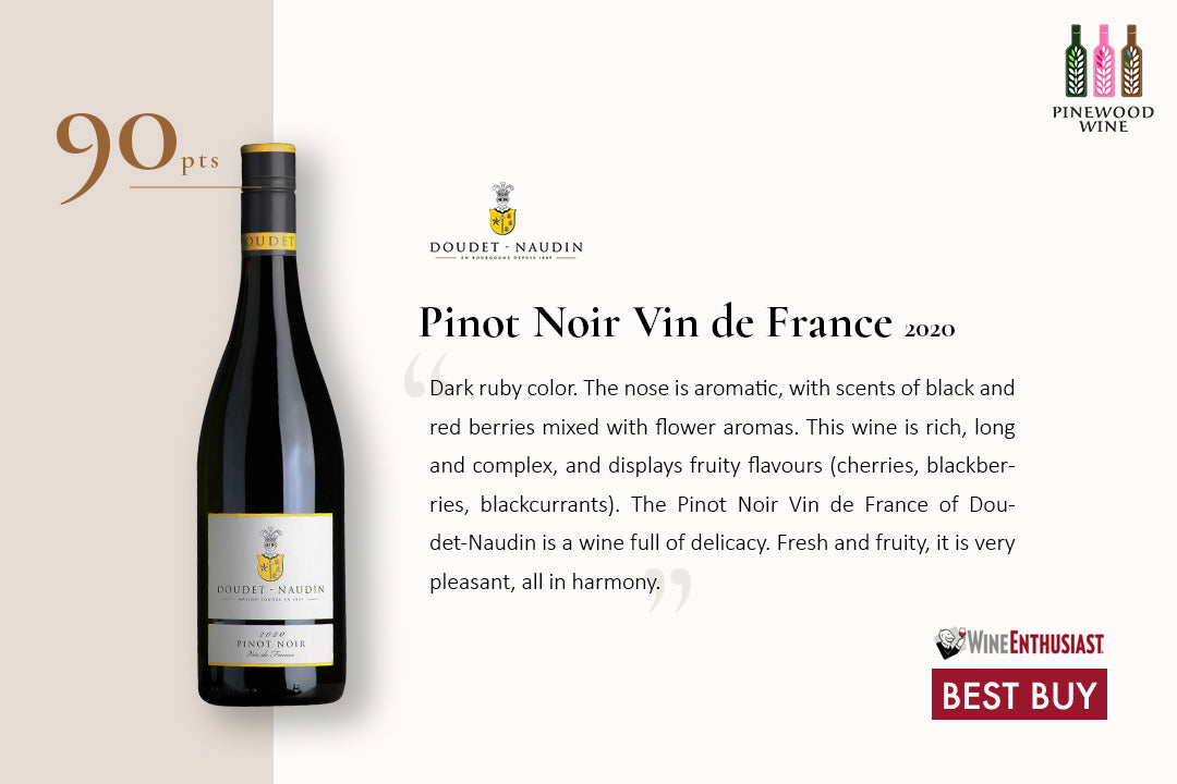 【Award Winning】Doudet Naudin - Pinot Noir Vin de France 2020