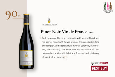 【Award Winning】Doudet Naudin - Pinot Noir Vin de France 2020