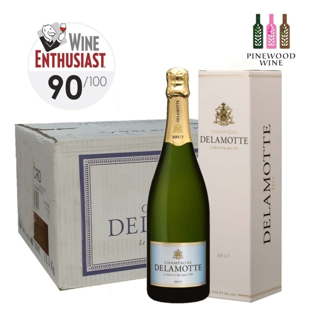 Delamotte Brut NV [Full Case], 750ml x 6