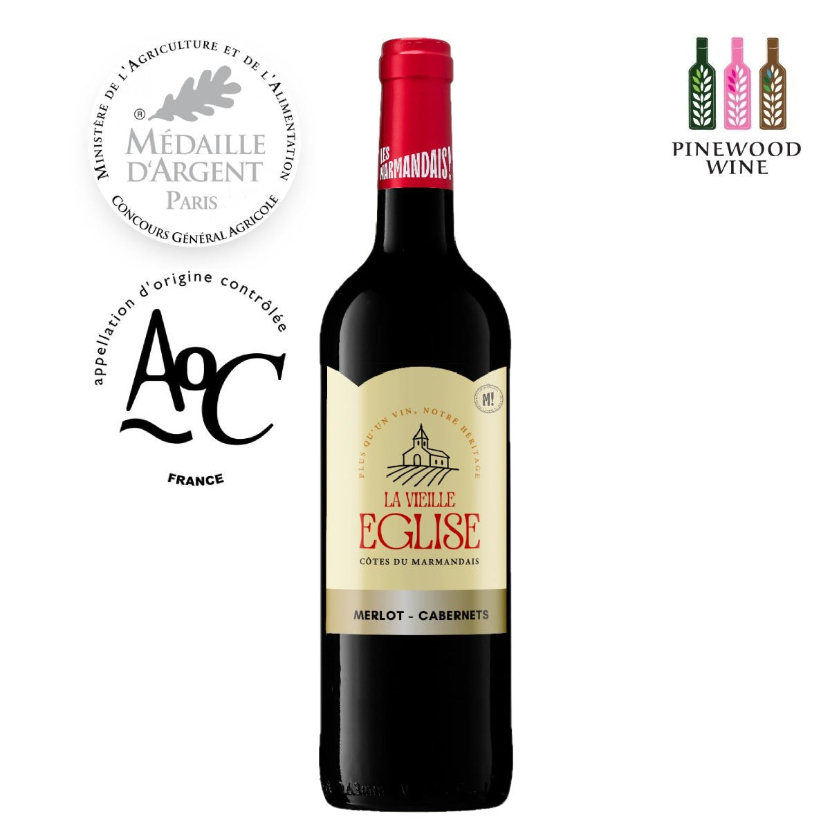 La Vieille Eglise Rouge, AOC Cotes du Marmandais 2023, 750ml