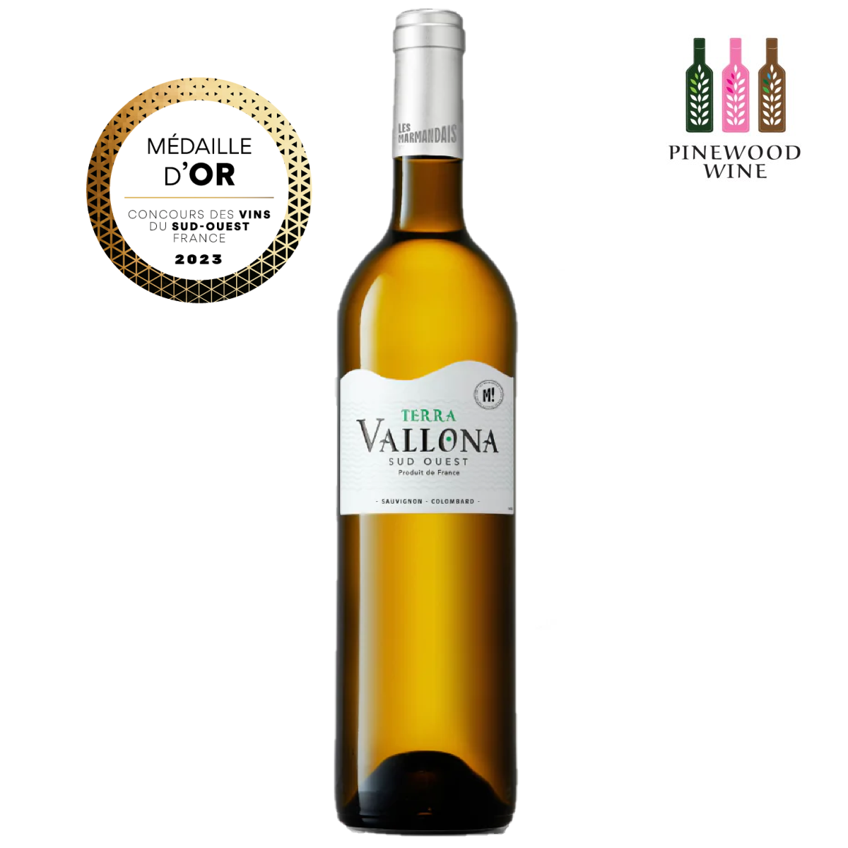 Terra Vallona Blanc, Sud Ouest IGP Comte Tolosan, 2020, 750ml