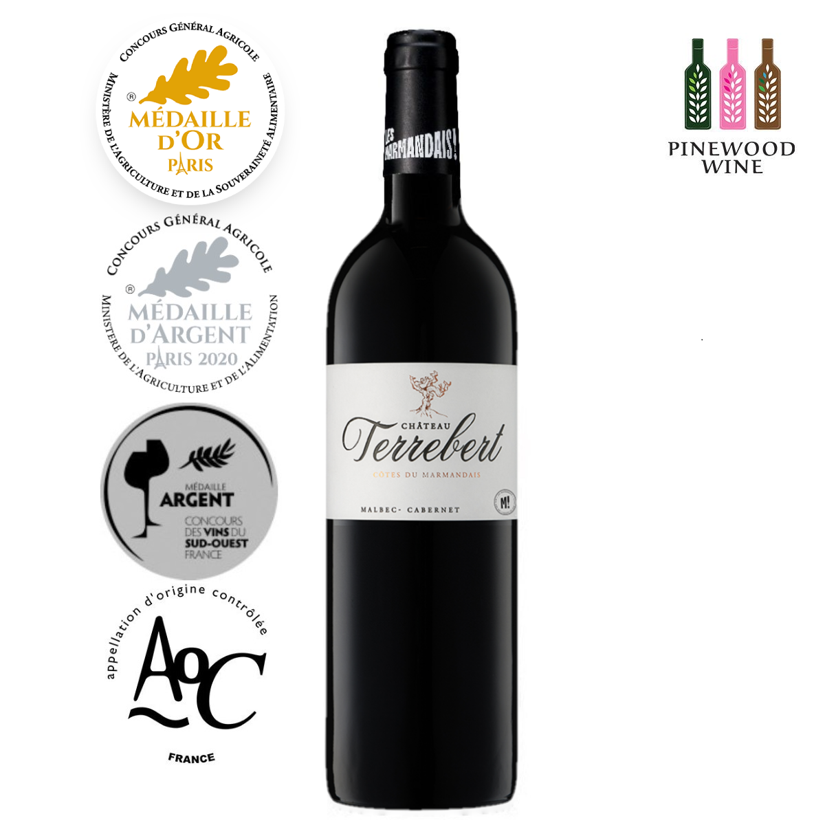 Chateau Terrebert, AOC Cotes du Marmandais 2021, 750ml