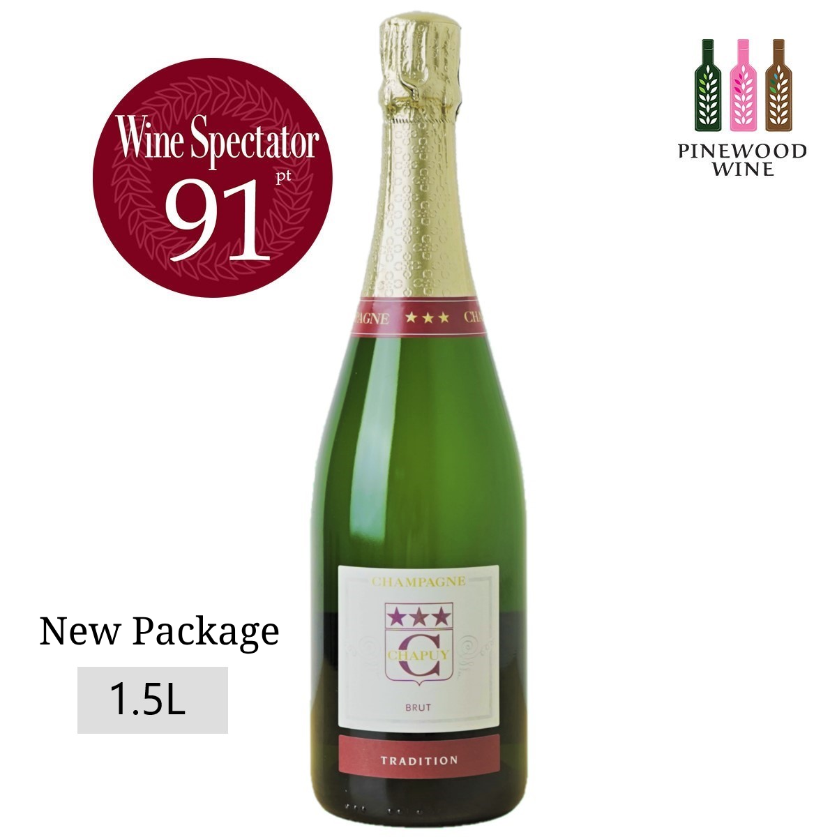 Chapuy Brut Tradition NV, Magnum 1.5L