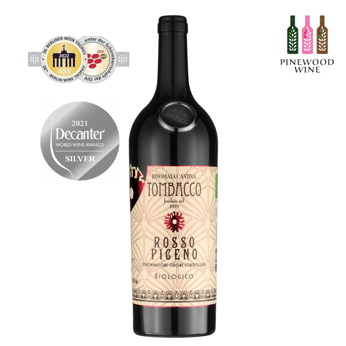 湯柏高酒莊 皮赤諾 有機紅酒 2019, 750ml