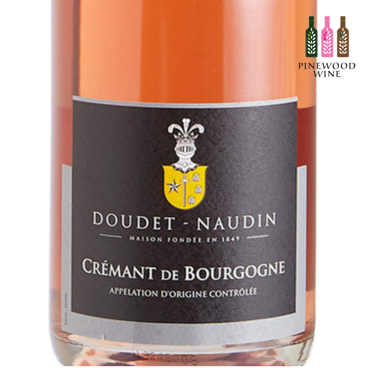 Doudet Naudin - Cremant de Bourgogne Rose Brut NV 750ml - Pinewood Wine