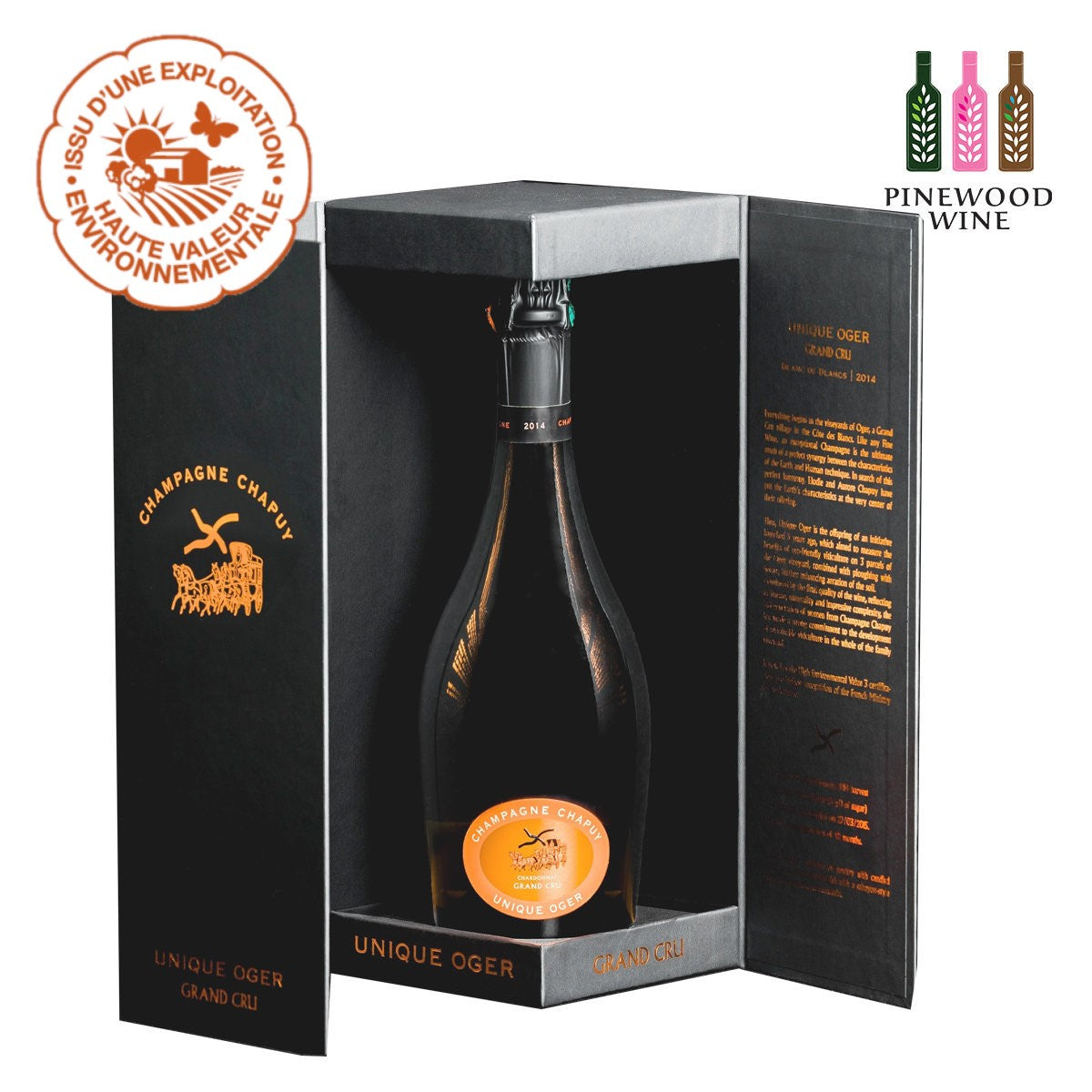 Chapuy Cuvee Unique Oger Grand Cru Blanc de Blancs Brut Nature 2014 750 ml - Pinewood Wine