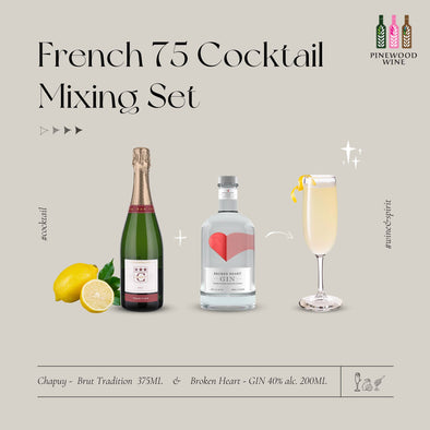 Broken Heart X Chapuy | French 75 Cocktail Mixing Set 調酒體驗套裝