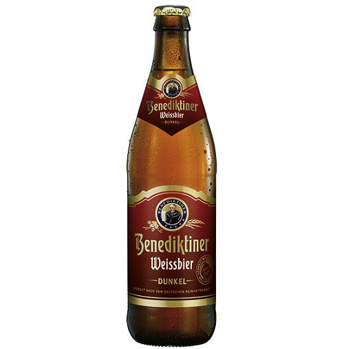Benediktiner Weissbier Dunkel 500ml Bottle x 12/cs - Pinewood Wine