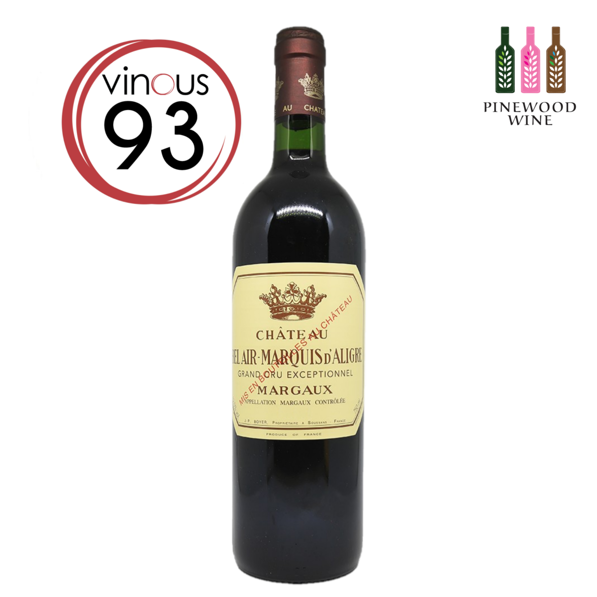Chateau Bel Air Marquis d'Aligre, Margaux, 2000, 750ml