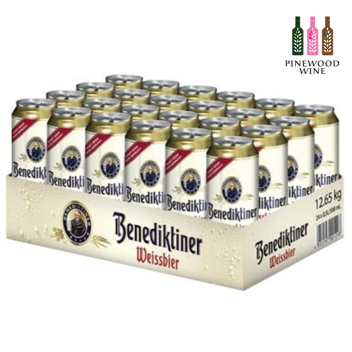 Benediktiner Weissbier 500ml Can x 24/cs - Pinewood Wine