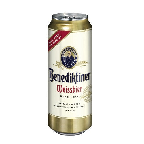 Benediktiner Weissbier 500ml Can x 24/cs - Pinewood Wine