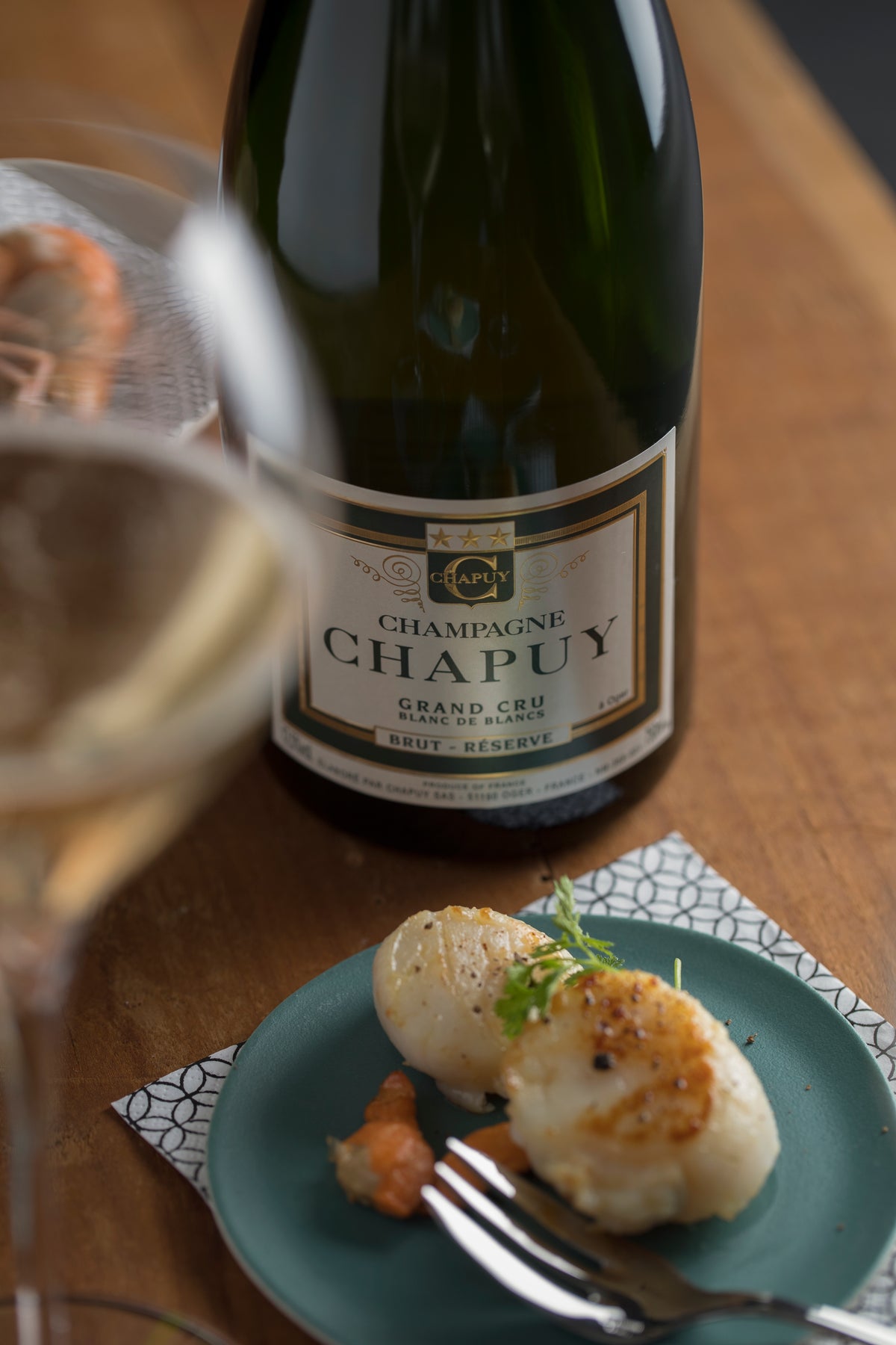 Chapuy Brut Reserve, Blanc de Blancs, Grand Cru (Magnum) 1500ml - Pinewood Wine
