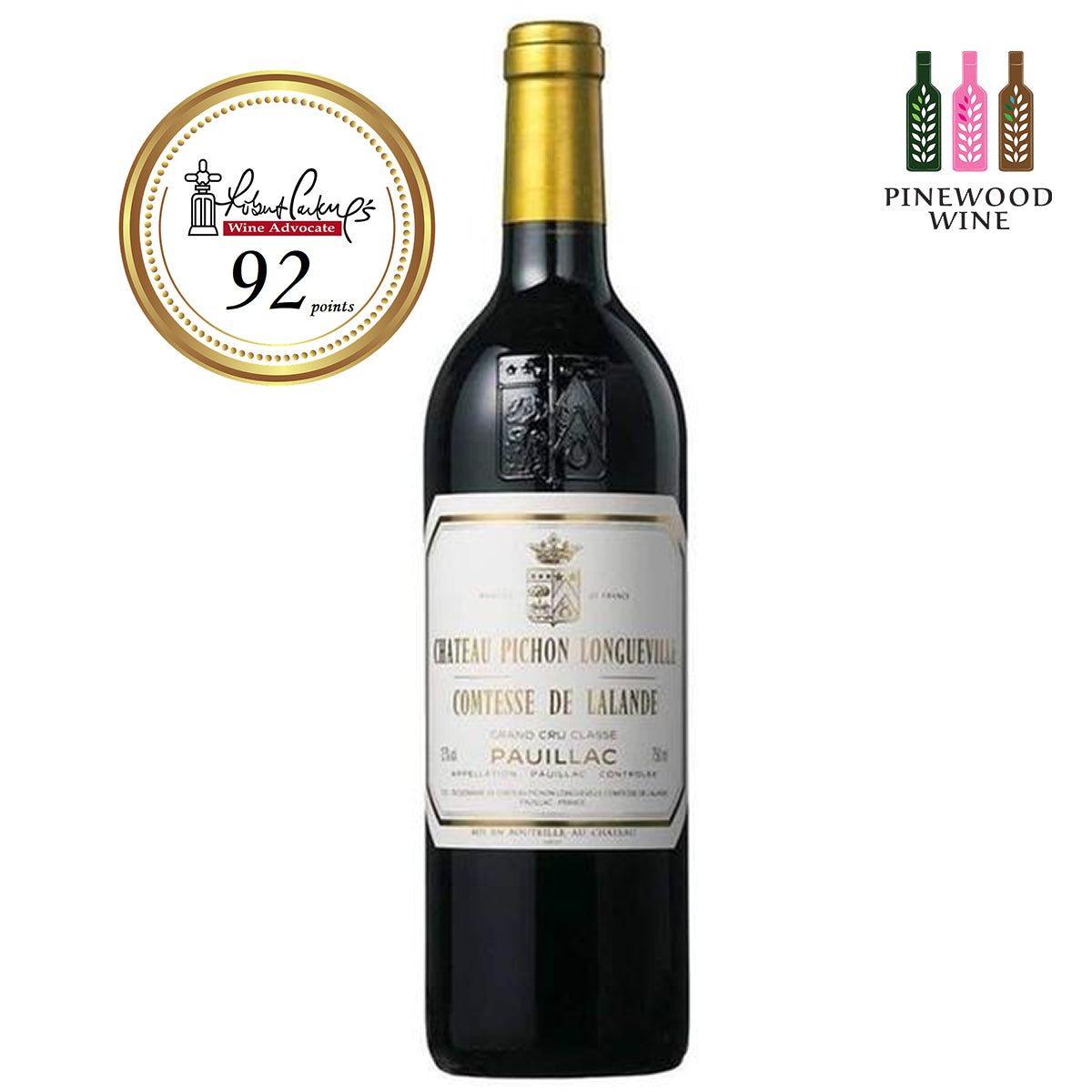 Chateau Pichon Longueville Comtesse de Lalande, Pauillac 2008 (OWC), RP 92 750ml - Pinewood Wine