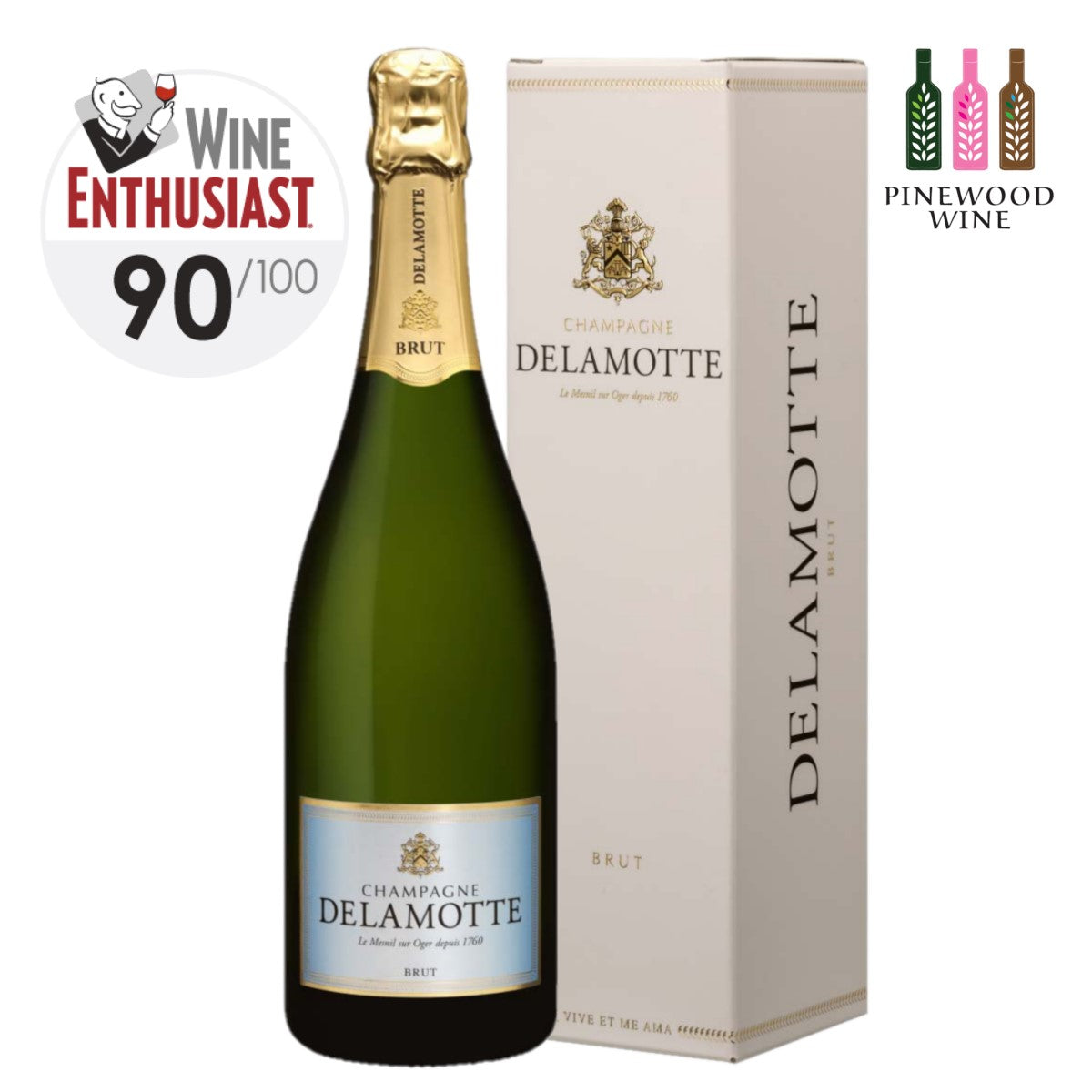 Delamotte Brut NV, 750ml [Gift Box]