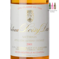 多伊西達恩酒莊 (Chateau Doisy Daene)，蘇玳葡萄酒，2001 年，375 毫升