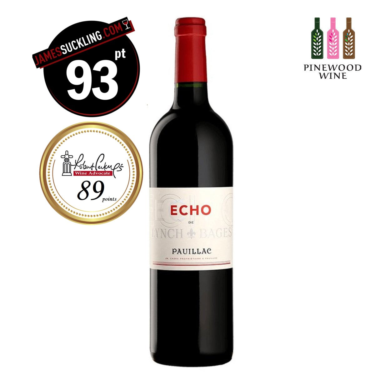 Echo de Lynch Bages，波雅克 5eme Cru 二等酒，2017 年，750 毫升