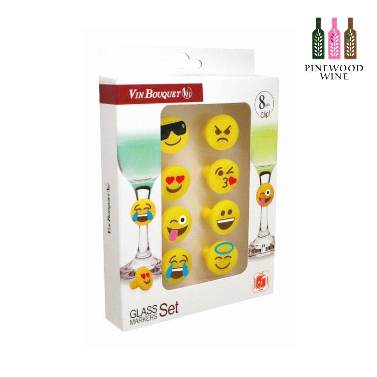Vin Bouquet - Emoji glass marker