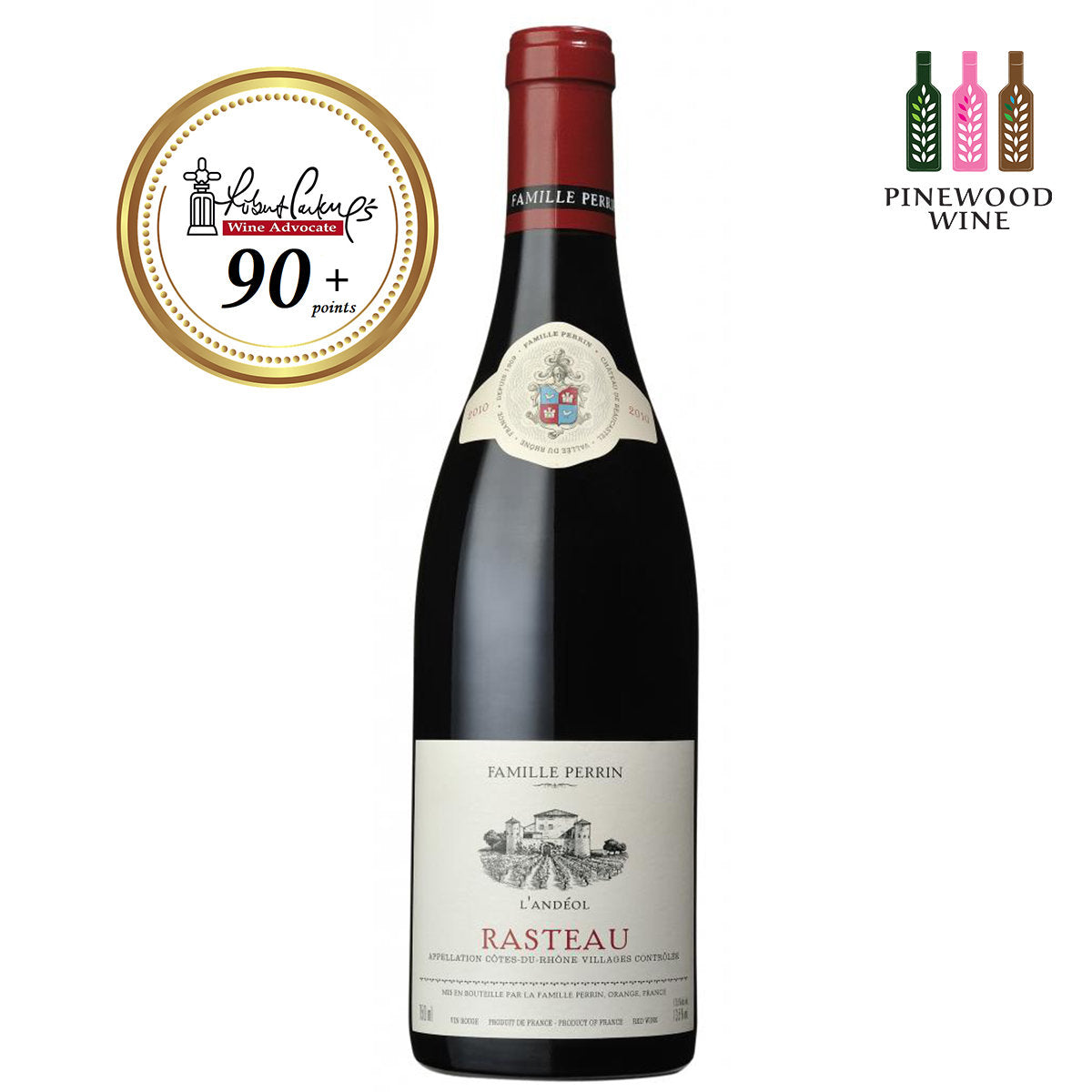 Famille Perrin Rasteau L'Andeol 2010, RP 90+ 750ml - Pinewood Wine