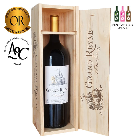 Grand Reyne, AOC Bordeaux, 2018 Magnum 1.5L (Wooden Case)