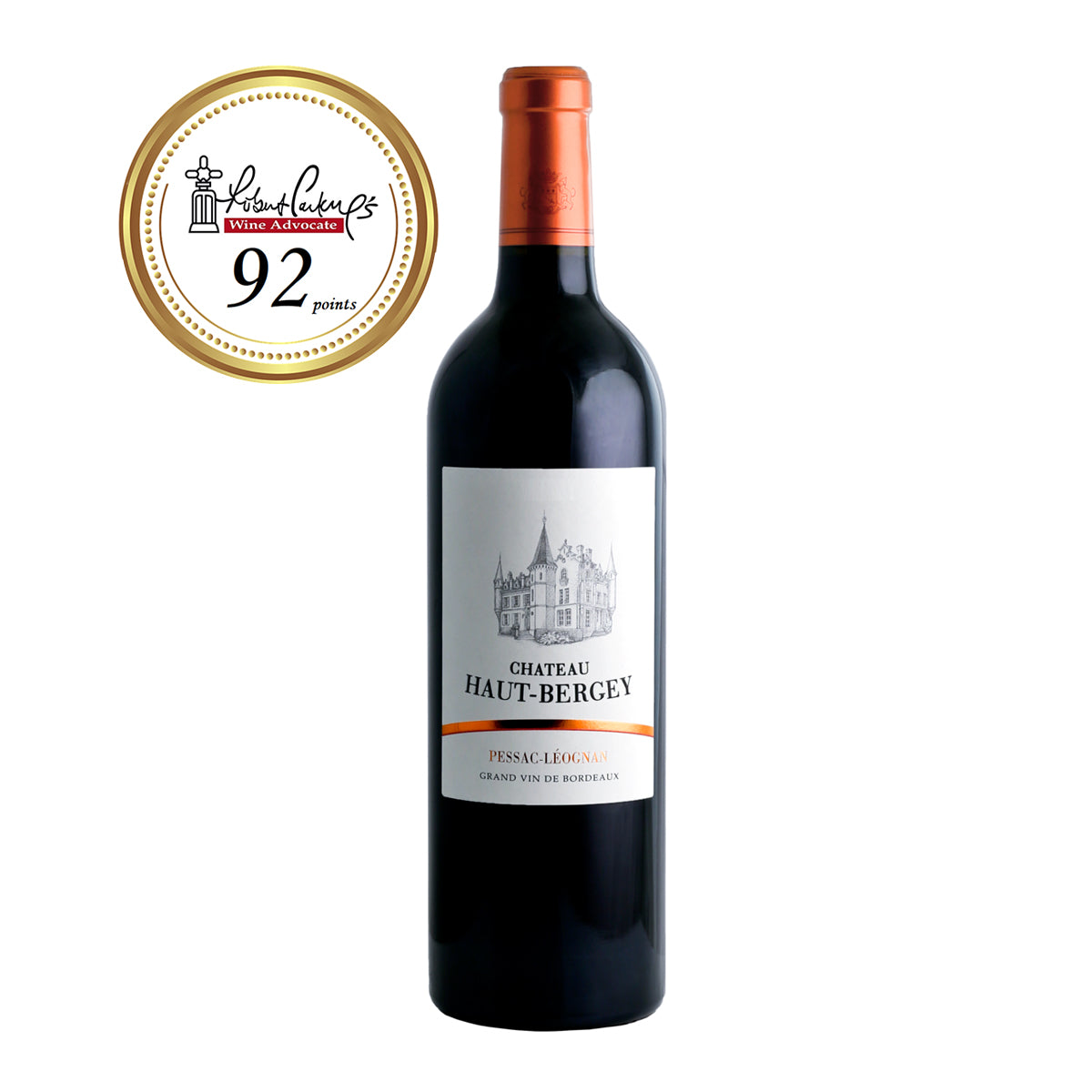 Chateau Haut Bergey Pessac Leognan 2010 (OWC), RP 92 750ml - Pinewood Wine