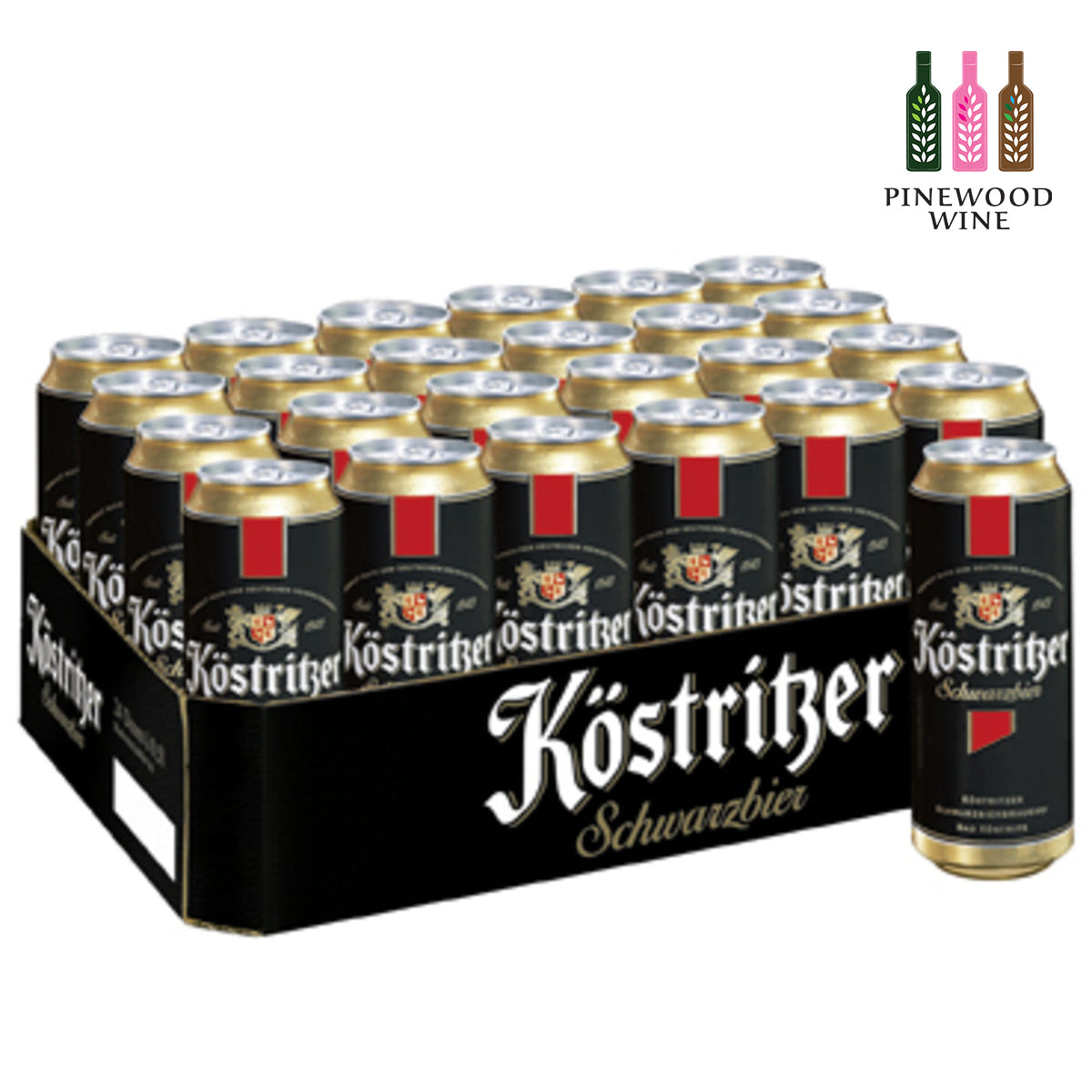 Kostritzer Schwarzbier 500ml Can x 24/cs - Pinewood Wine