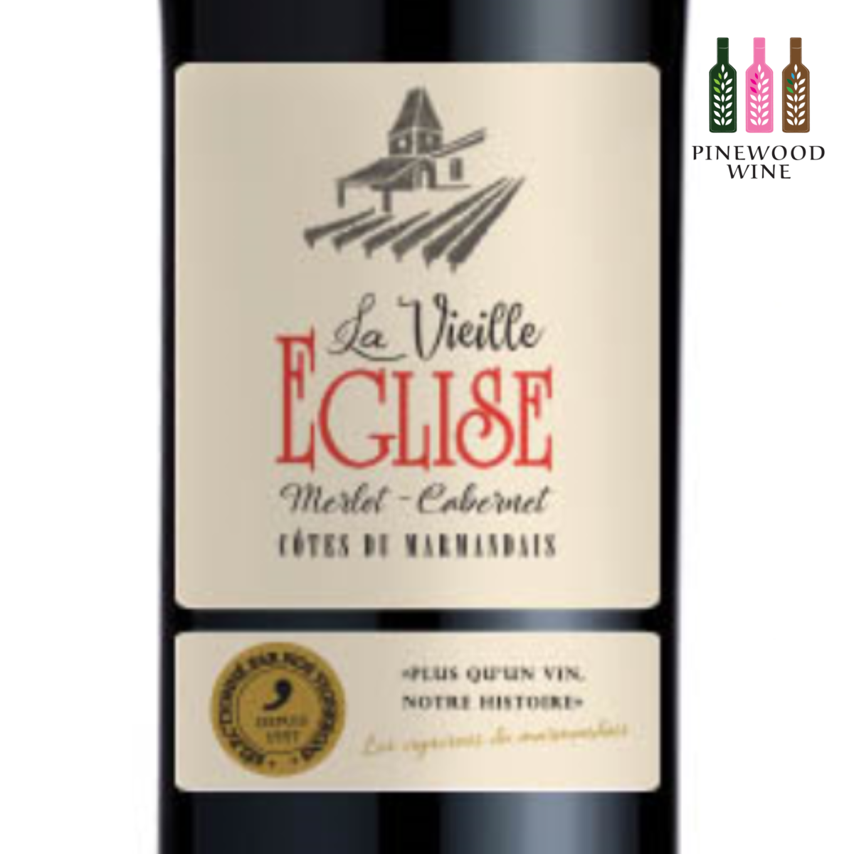 La Vieille Eglise Rouge, AOC Cotes du Marmandais 2019, 750ml - Pinewood Wine