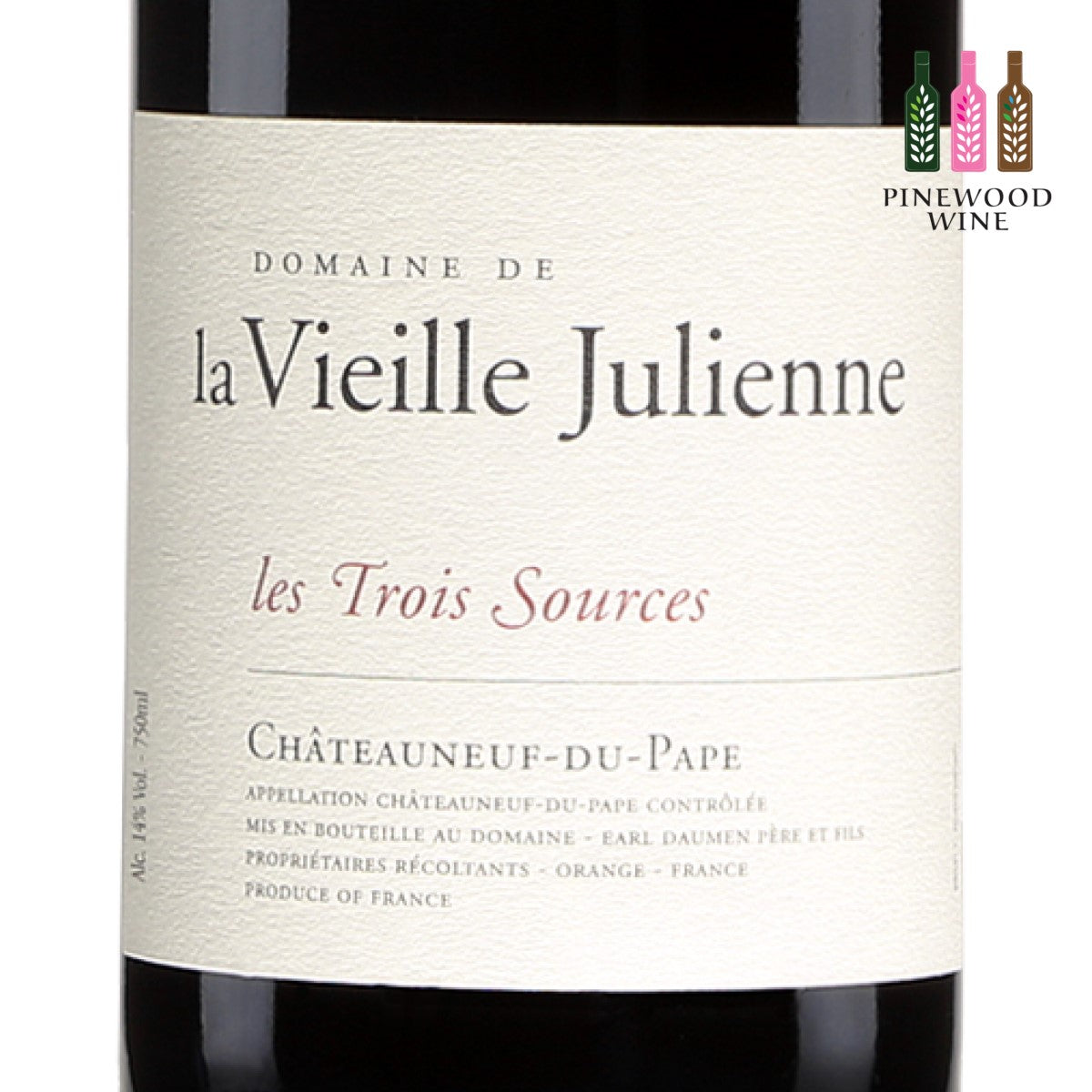 Domaine de la Vieille Julienne - Les Trois Sources, CDP, 2010, 750ml