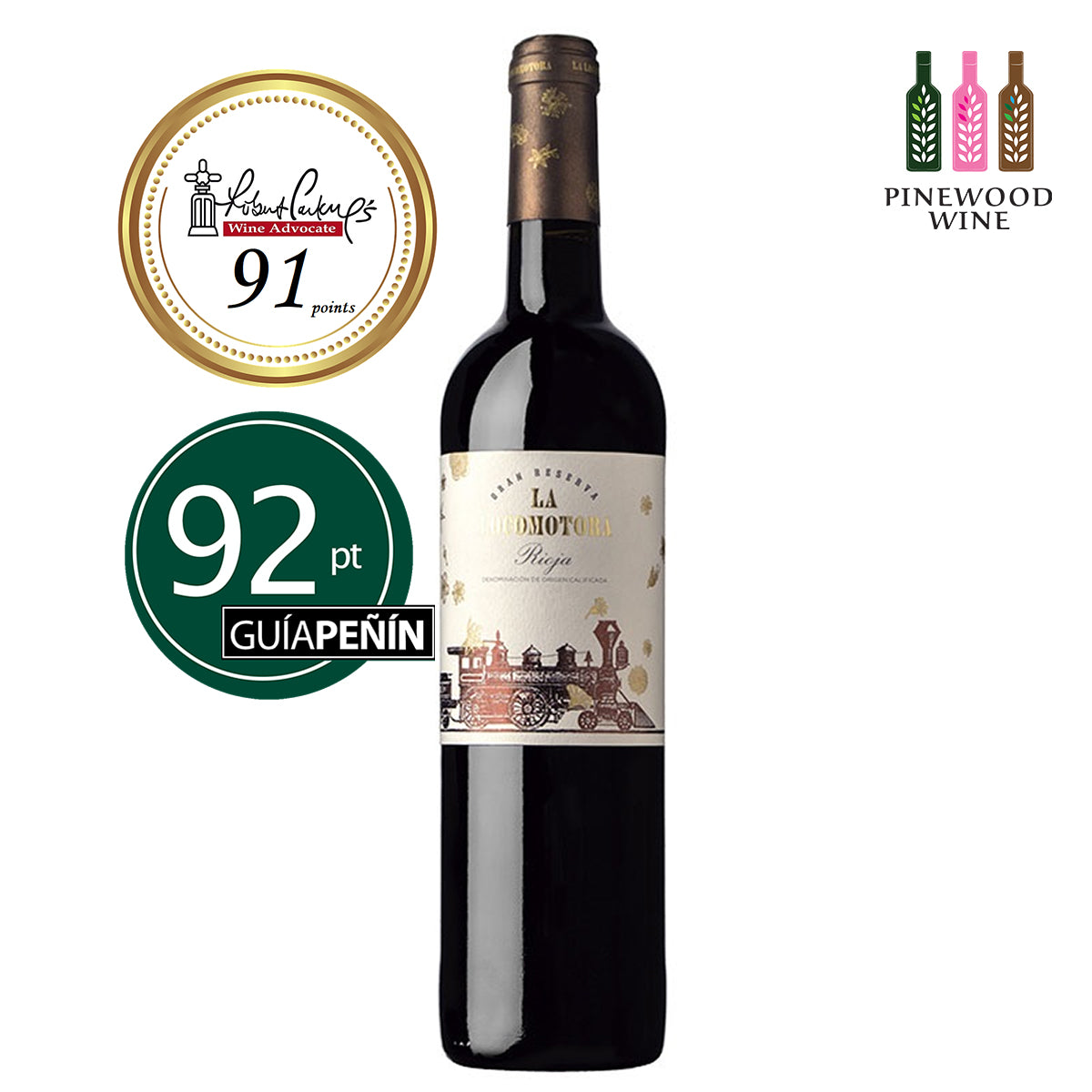 La Locomotora - Rioja Wine Experience Set, 4 X 750ml - Pinewood Wine