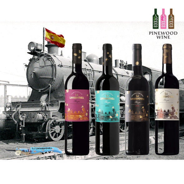 La Locomotora - Rioja Wine Experience Set, 4 X 750ml - Pinewood Wine