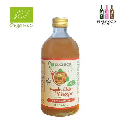Melchiori - Organic Apple Cider Vinegar Unfiltered [520ml x 12]