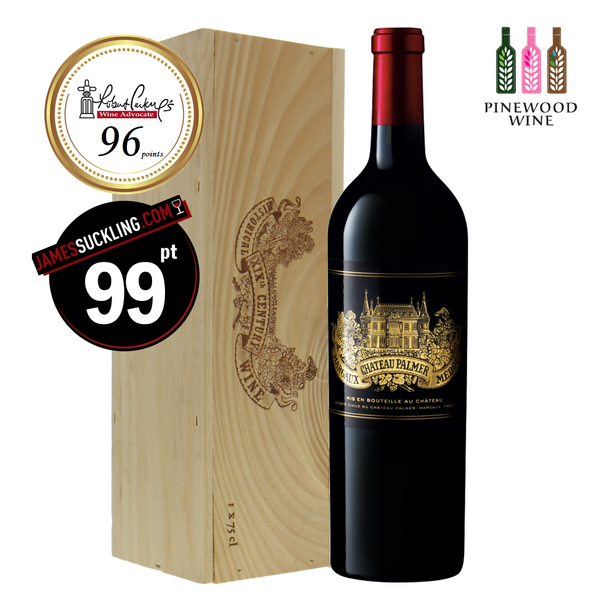 Chateau Palmer, Margaux 3eme Cru, 2019 (OWC), 750ml Chateau Palmer, Margaux 3eme Cru, 2019 (OWC), 750ml