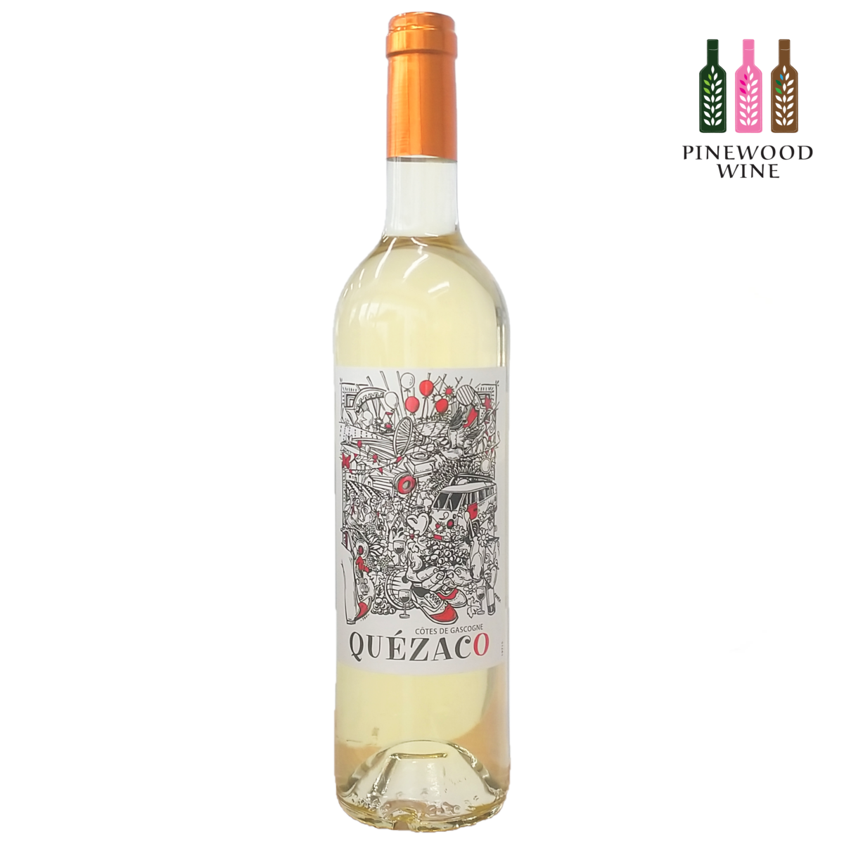 Quezaco Moelleux, IGP Cotes de Gascogne, 2019, 750ml - Pinewood Wine