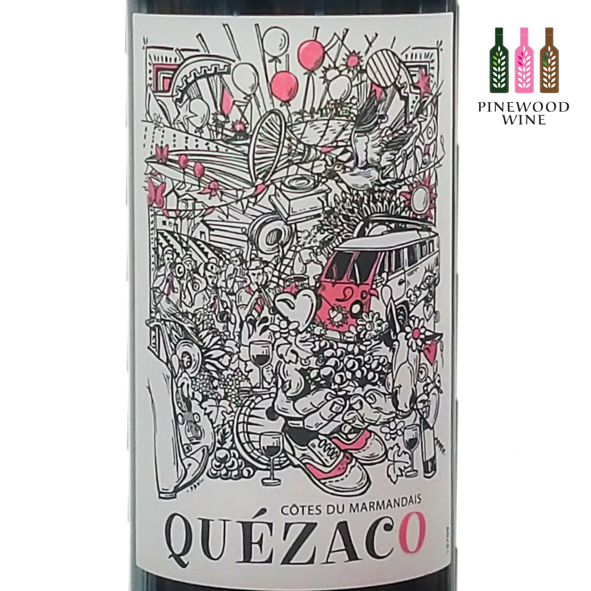 Quezaco Rouge, AOC Cotes du Marmandais, 2019, 750ml - Pinewood Wine
