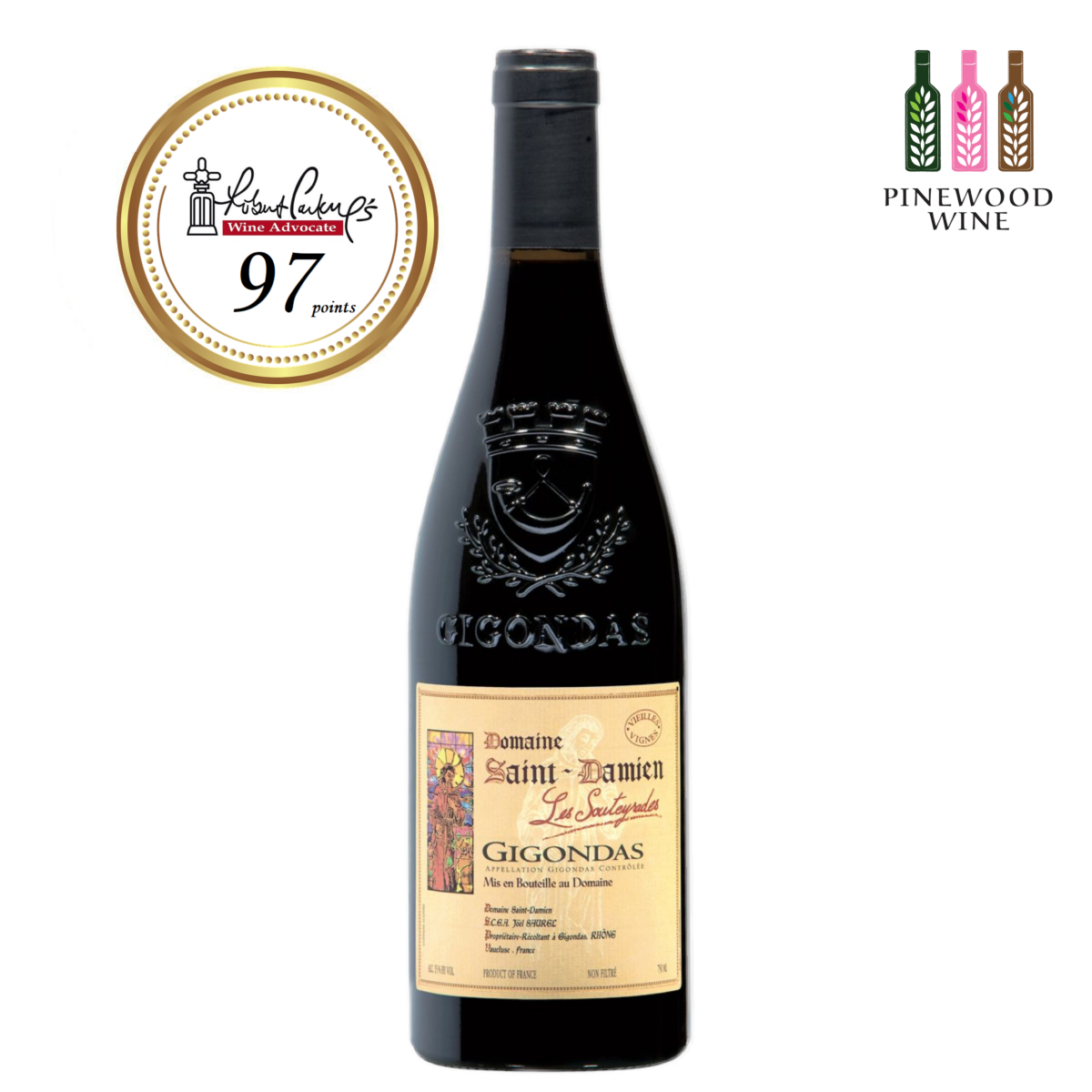 Saint Damien - Les Souteyrades, Gigondas, 2007, 750ml