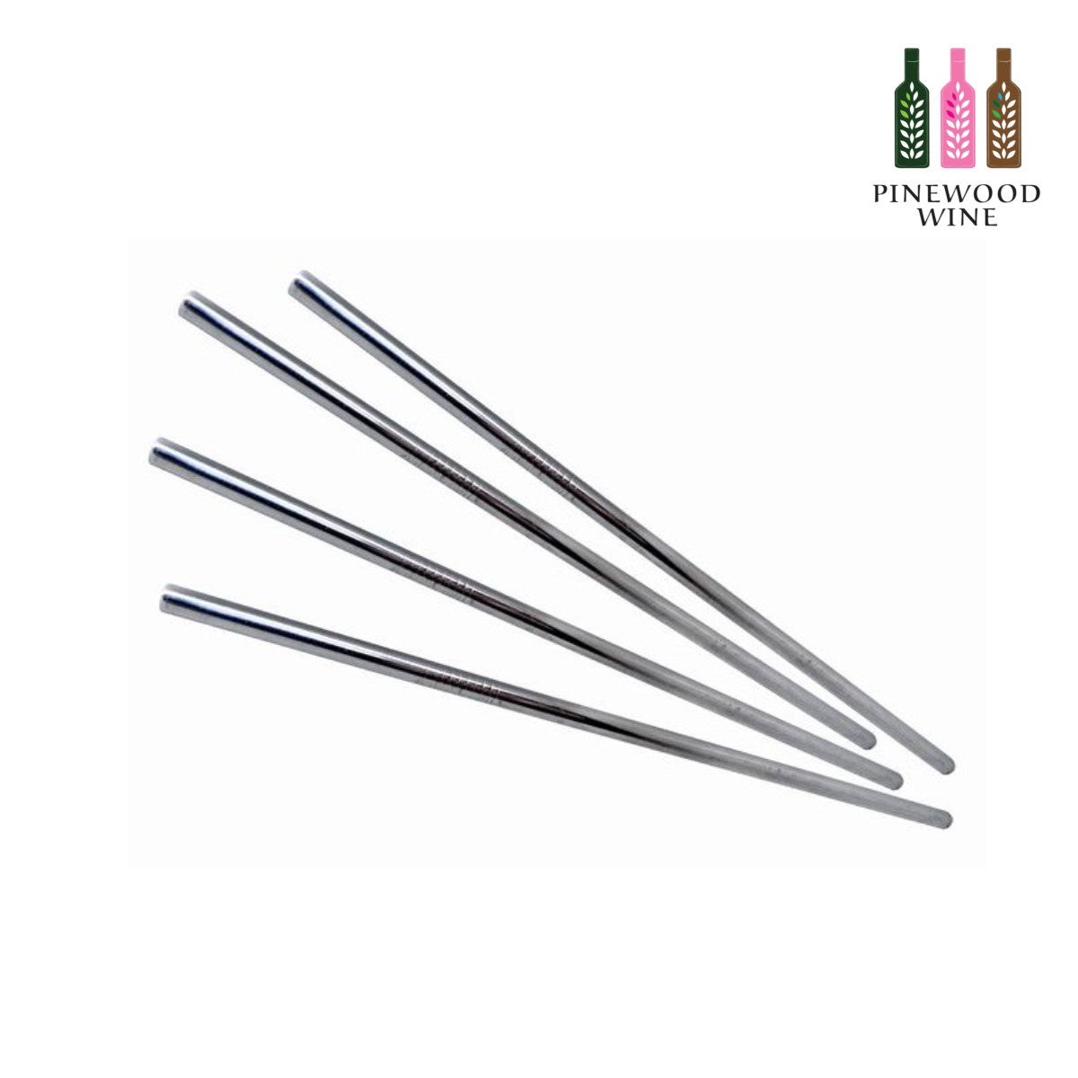 Vin Bouquet - Stainless Steel Straws Set of 4 (Straight)