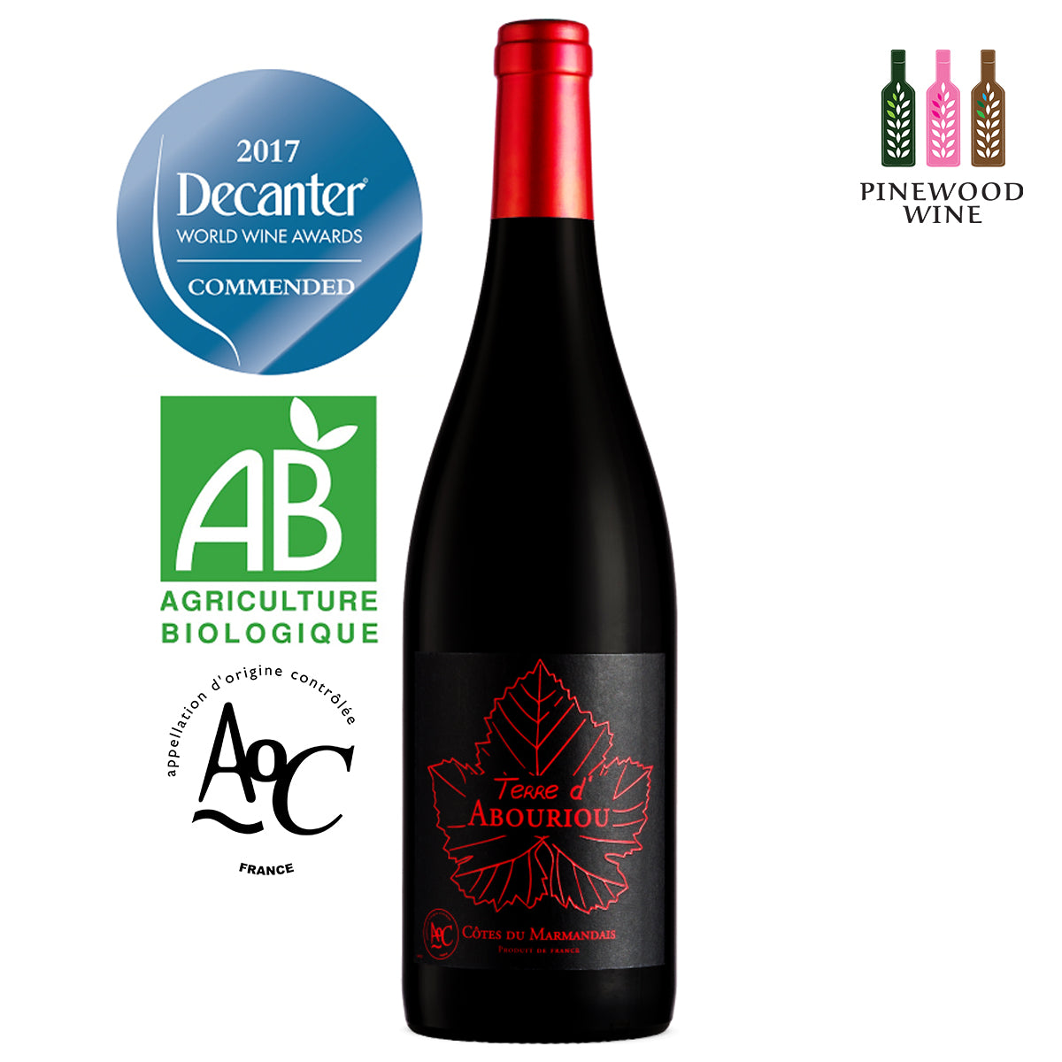 Terre d'Abouriou, AOC Cotes du Marmandais 2018 750ml - Pinewood Wine