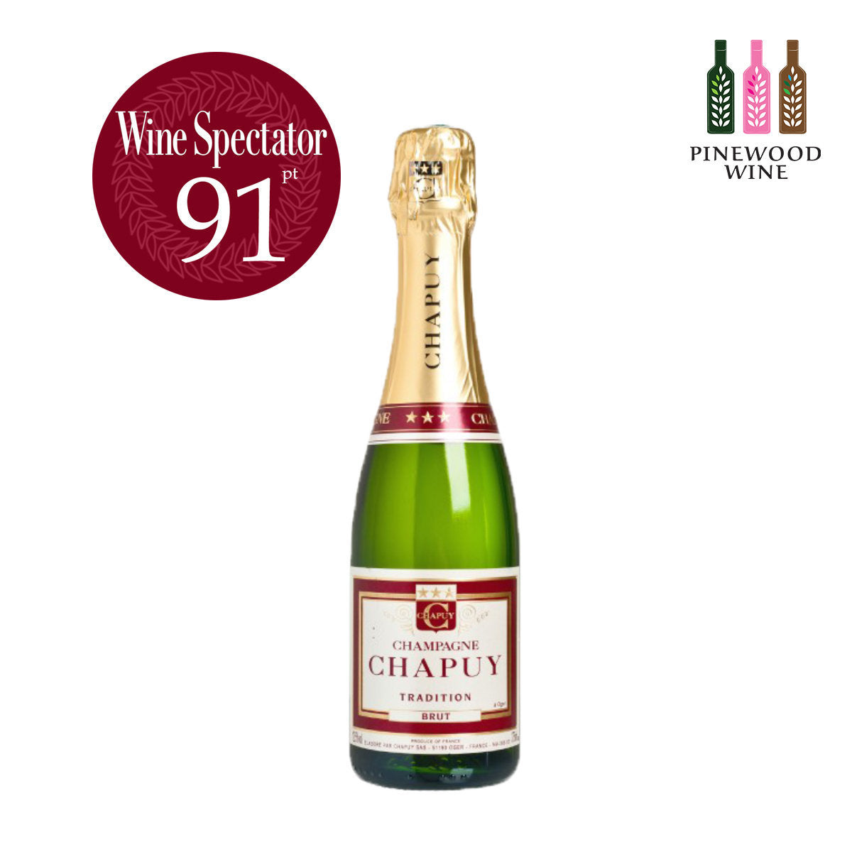 Chapuy Brut Tradition (Half) 375ml - Pinewood Wine